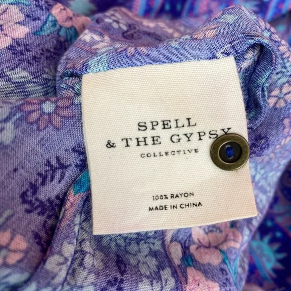 Spell & The Gypsy City Lights Long Maxi Dress Size Small - Picture 8 of 12